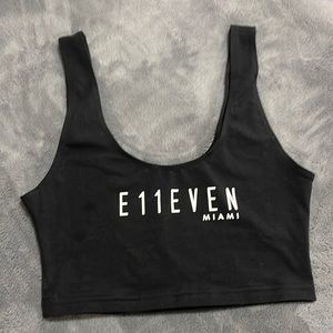 Black E11even crop top